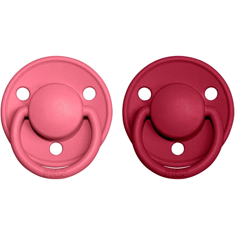 BIBS De Lux Natural Rubber Size 1: 0+ months биберон Coral / Ruby - За деца - Сравни цени от 1 магазин с безплатна доставка