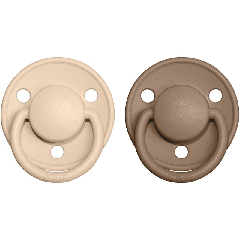 BIBS De Lux Natural Rubber Size 2: 6+ months биберон Vanilla / Dark Oak - За деца - Сравни цени от 1 магазин с безплатна доставка