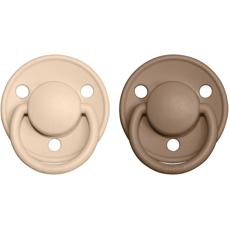 BIBS De Lux Natural Rubber Size 2: 6+ months биберон Vanilla / Dark Oak - За деца - Сравни цени от 1 магазин с безплатна доставка