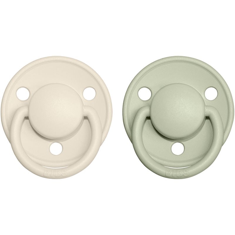 BIBS De Lux Natural Rubber Size 2: 6+ months биберон Ivory / Sage - За деца - Сравни цени от 1 магазин с безплатна доставка