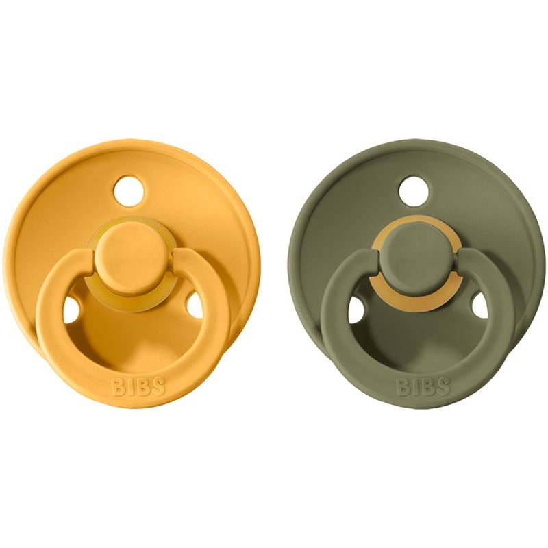 BIBS Colour Natural Rubber Size 2: 6+ months биберон Honey Bee / Olive - За деца - Сравни цени от 1 магазин с безплатна доставка