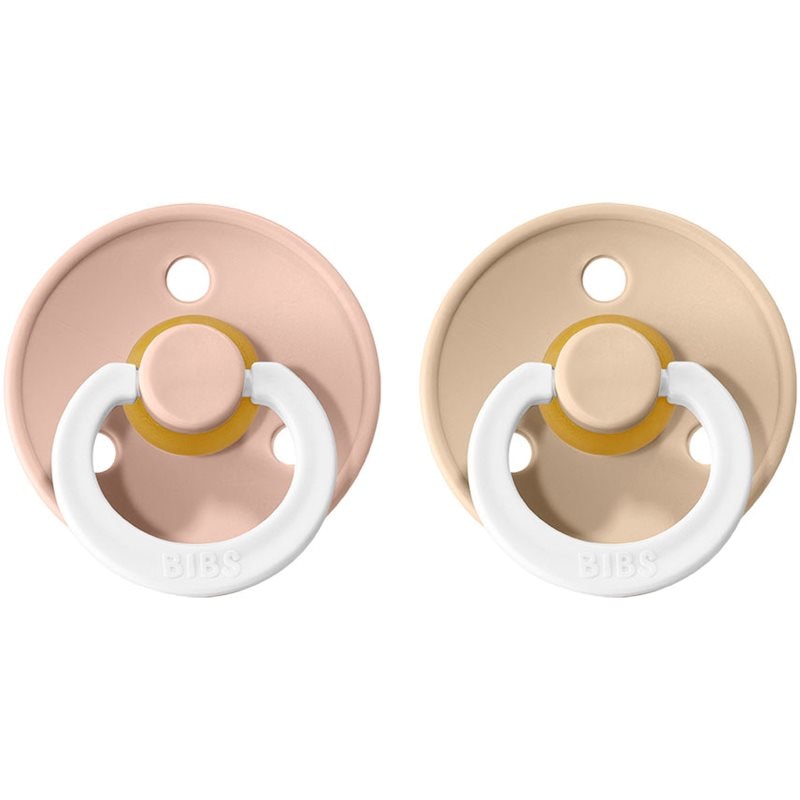 BIBS Colour Natural Rubber Size 2: 6+ months биберон Blush Night / Vanilla Night - За деца - Сравни цени от 1 магазин с безплатна доставка