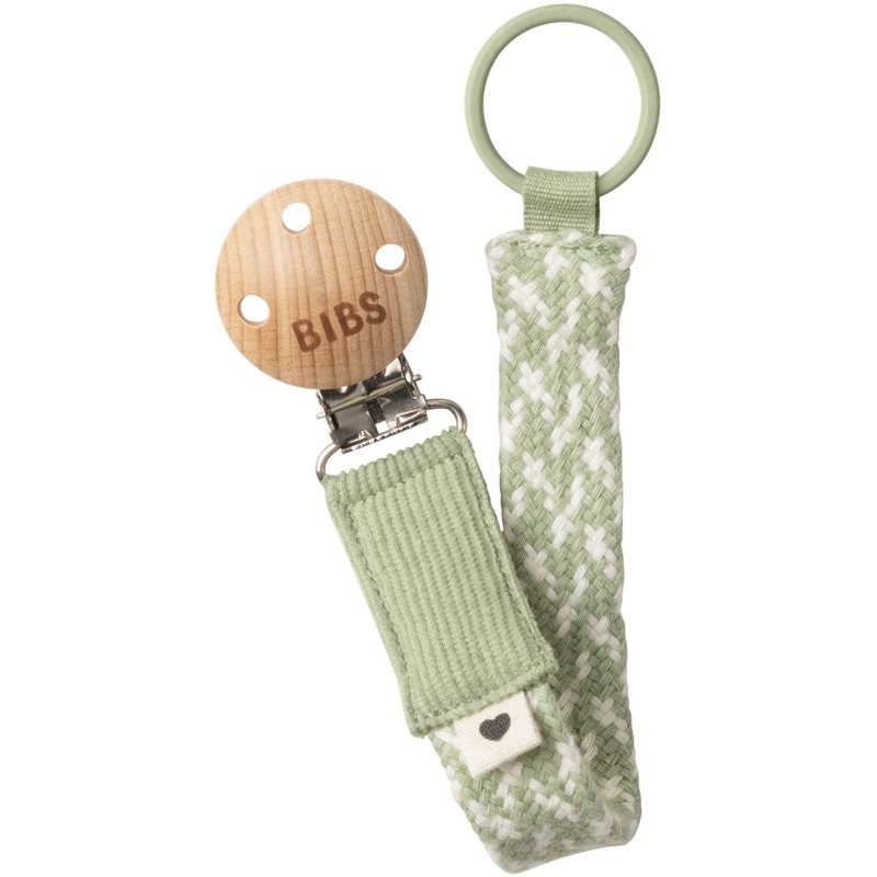 BIBS Paci Braid клипс за биберон Sage / Ivory - За деца - Сравни цени от 1 магазин с безплатна доставка