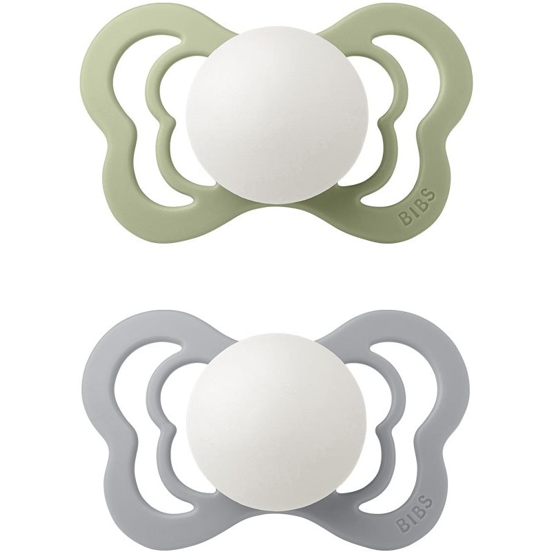 BIBS Couture Glow Silicone Size 2: 6+ months биберон Sage / Cloud - За деца - Сравни цени от 1 магазин с безплатна доставка