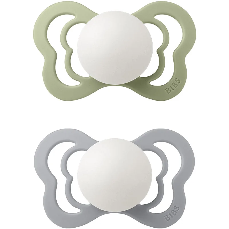 BIBS Couture Glow Silicone Size 2: 6+ months биберон Sage / Cloud - За деца - Сравни цени от 1 магазин с безплатна доставка