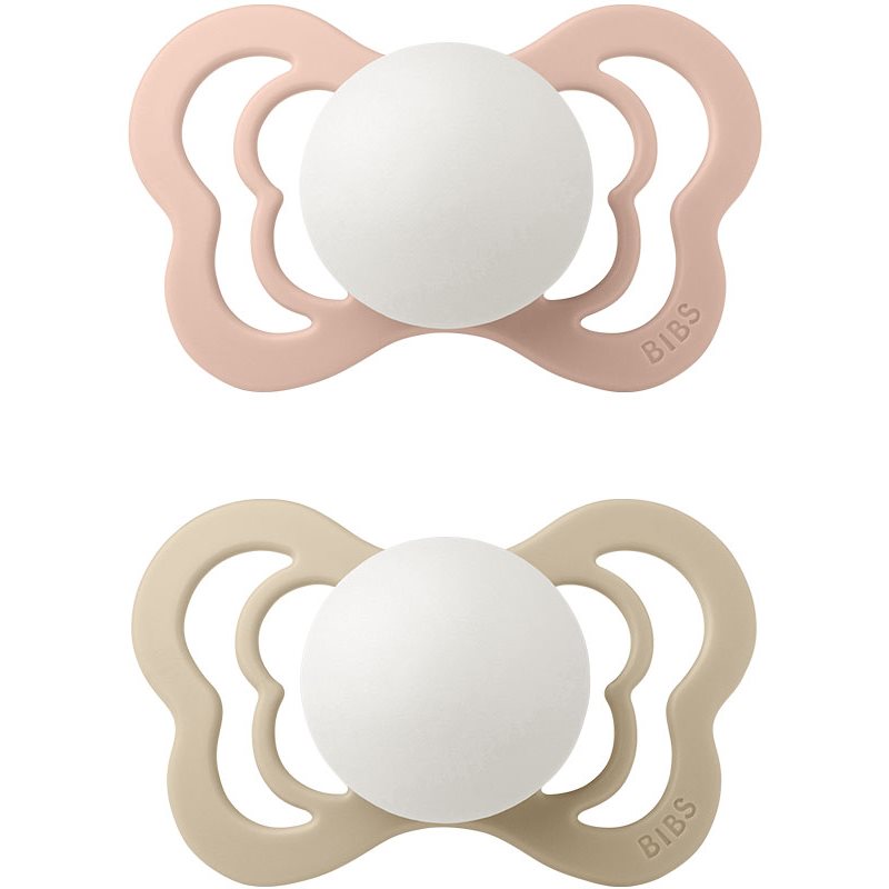 BIBS Couture Glow Silicone Size 2: 6+ months биберон Blush / Vanilla - За деца - Сравни цени от 1 магазин с безплатна доставка