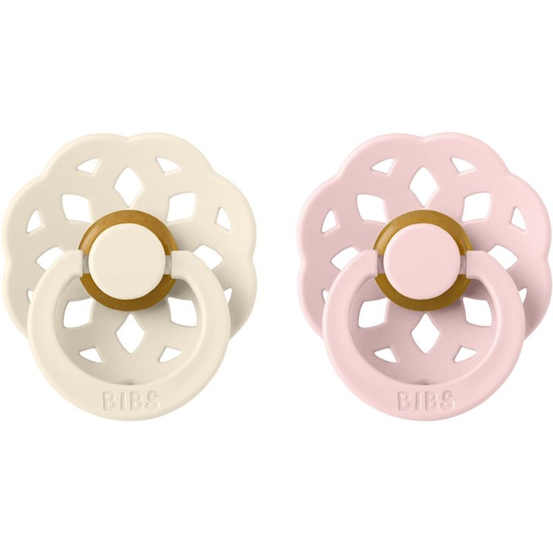 BIBS Boheme Natural Rubber Size 1: 0+ months биберон Ivory / Blossom - За деца - Сравни цени от 1 магазин с безплатна доставка
