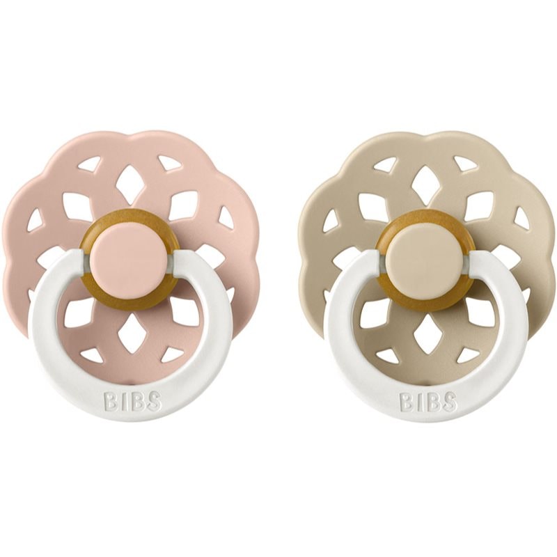 BIBS Boheme Natural Rubber Night Size 2: 6+ months биберон Blush / Vanila - За деца - Сравни цени от 1 магазин с безплатна доставка