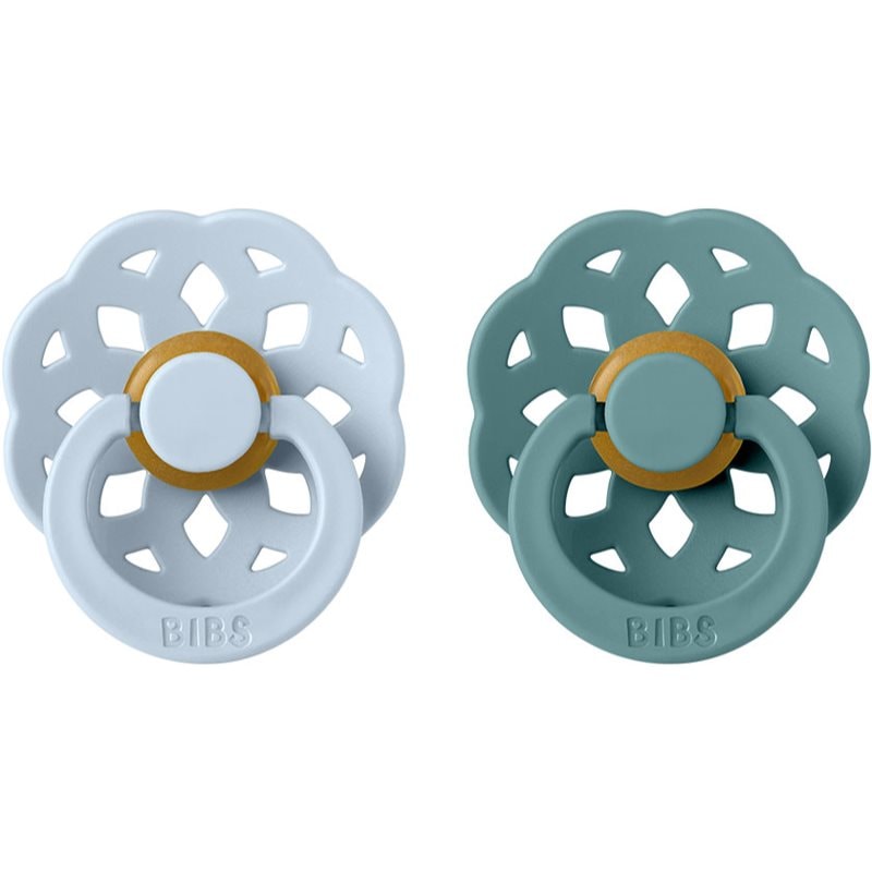 BIBS Boheme Natural Rubber Size 1: 0+ months биберон Baby Blue / Island Sea - За деца - Сравни цени от 1 магазин с безплатна доставка