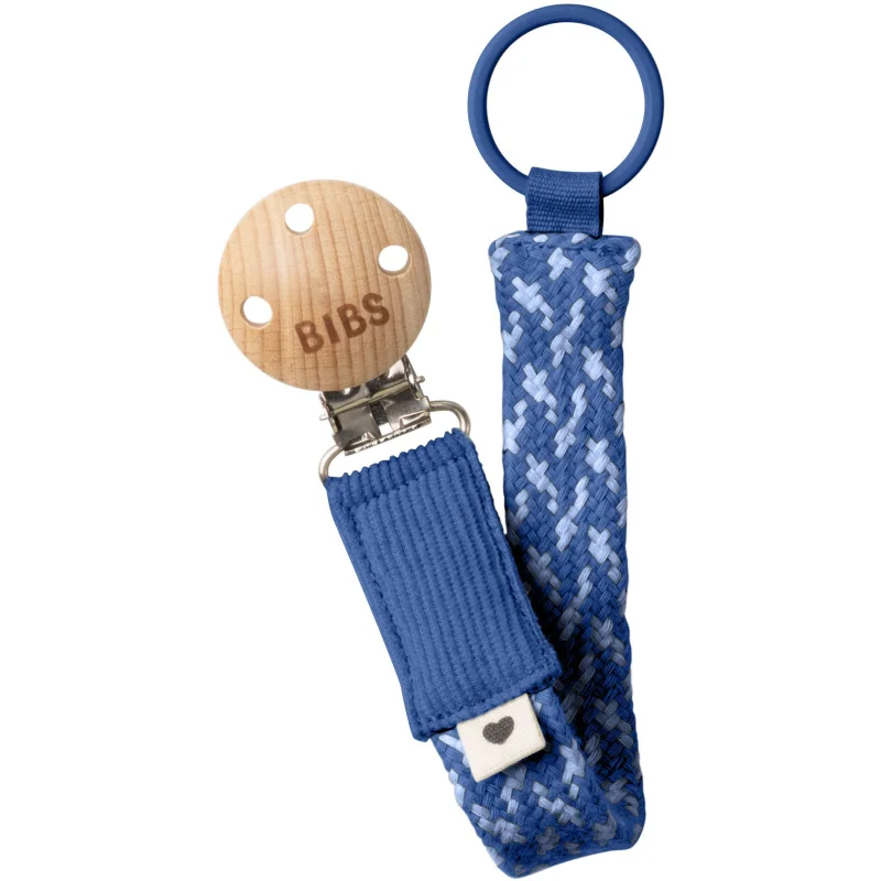 BIBS Paci Braid клипс за биберон Cornflower / Dusty Blue - За деца - Сравни цени от 1 магазин с безплатна доставка