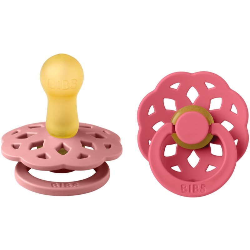 BIBS Boheme Natural Rubber Size 2: 6+ months биберон Dusty Pink / Coral - За деца - Сравни цени от 1 магазин с безплатна доставка