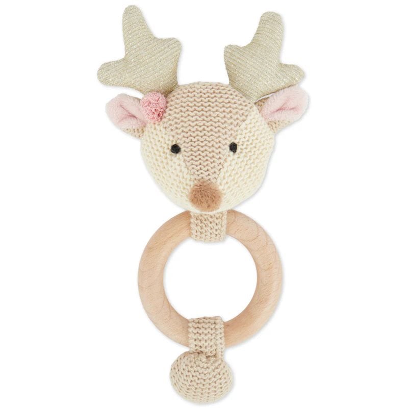 Bieco Grasping Toy with Rattle Fawn играчка с дрънкалка 0 m+