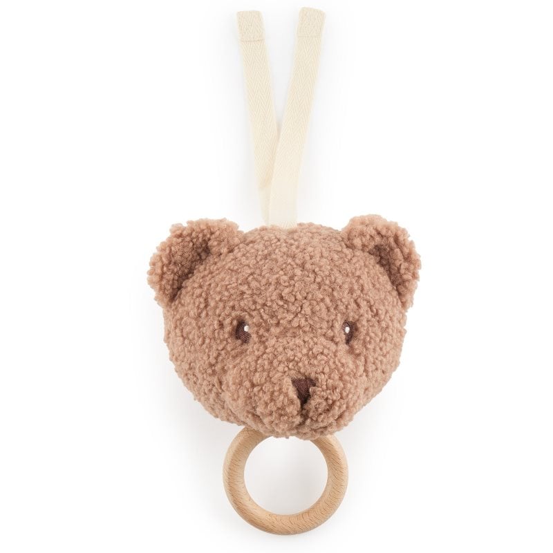 Bieco Musical Toy Bear Mika контрастна играчка за окачане с мелодия
