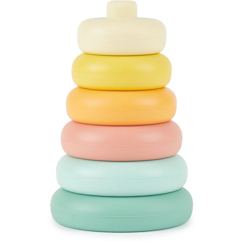 Bieco Silicone Stacking Tower Tropical Vibes пръстени за подреждане 12 m+ - За деца - Сравни цени от 1 магазин с безплатна доставка