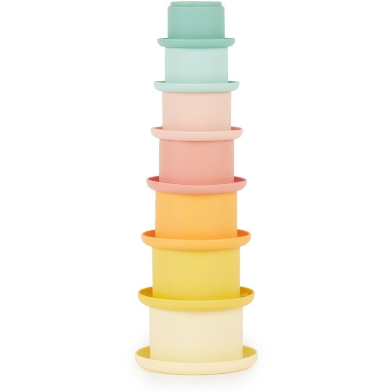 Bieco Silicone Stacking Cups Tropical Vibes чашки за редене 12 m+ - За деца - Сравни цени от 1 магазин с безплатна доставка