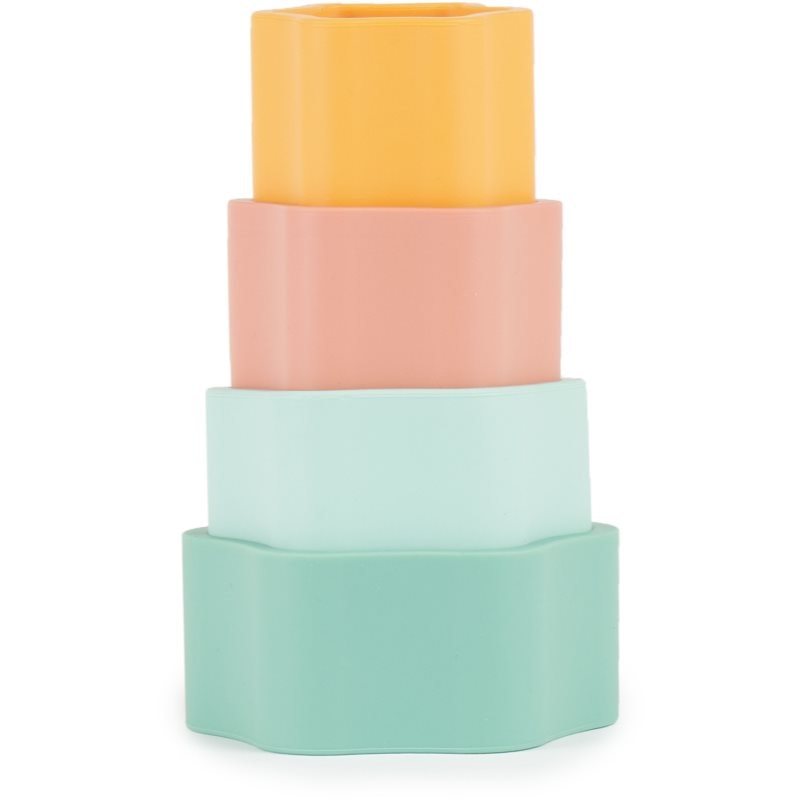 Bieco Silicone Stacking Tower Flower играчка за подреждане 12 m+ Tropical Vibes - За деца - Сравни цени от 1 магазин с безплатна доставка