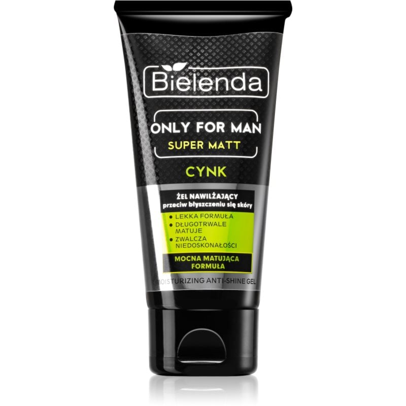 Bielenda Only for Men Super Mat хидратиращ гел против мазна кожа и разширени пори