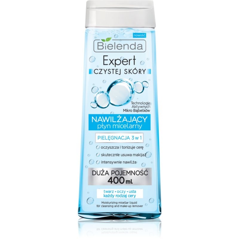 Bielenda Expert Pure Skin Moisturizing мицеларна почистваща вода 3 в 1 - Грижа за лице - Сравни цени от 1 магазин с безплатна доставка