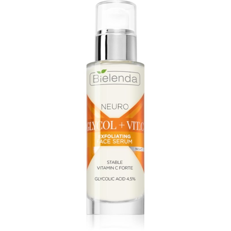 Bielenda Neuro Glicol + Vit. C нощен подмладяващ серум с пилинг ефект - Грижа за лице - Сравни цени от 1 магазин с безплатна доставка