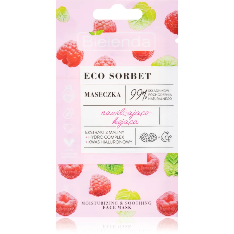 Bielenda Eco Sorbet Raspberry успокояваща маска - Грижа за лице - Сравни цени от 1 магазин с безплатна доставка