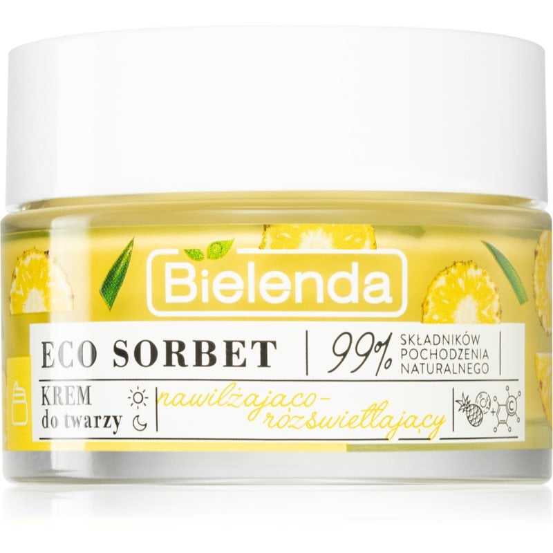 Bielenda Eco Sorbet Pineapple хидратиращ и озаряващ крем за лице
