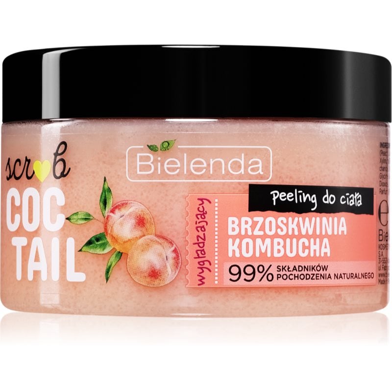 Bielenda Coctail Scrub Peach + Kombucha пилинг за тяло с хидратиращ ефект