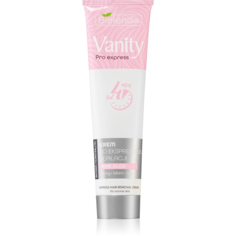 Bielenda Vanity Pro Express депилиращ крем за ръце, подмишници и бикини зоната за чувствителна кожа Pink Aloe