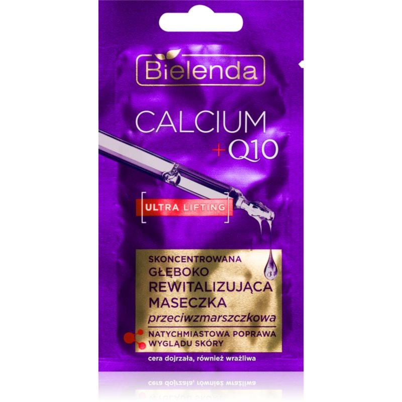 Bielenda Bielenda Calcium + Q10 Concentrated deeply revitalizing anti-wrinkle mask маска за лице против бръчки 8 гр. - Унисекс парфюм 8мл - Сравни цени от 1 магазин с безплатна доставка