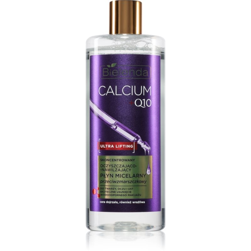 Bielenda Calcium + Q10 Concentrated cleansing and moisturizing micellar fluid почистваща мицеларна емулсия с анти-бръчков ефект