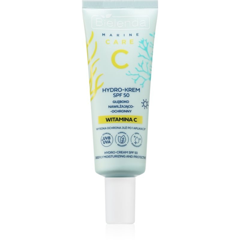 Bielenda Bielenda C Marine Care Hydro-cream deeply moisturizing and protective SPF 50 хидратиращ и защитен крем с витамин С SPF 50 - Унисекс парфюм 40мл - Сравни цени от 1 магазин с безплатна доставка