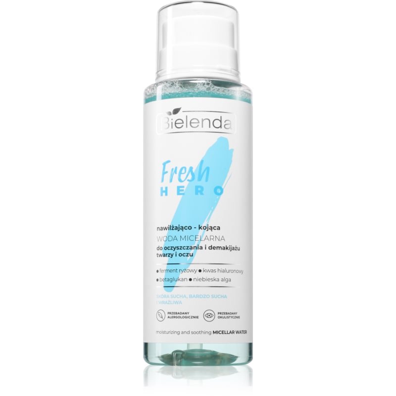Bielenda Fresh Hero хидратираща мицеларна вода с успокояващ ефект - Грижа за лице - Сравни цени от 1 магазин с безплатна доставка