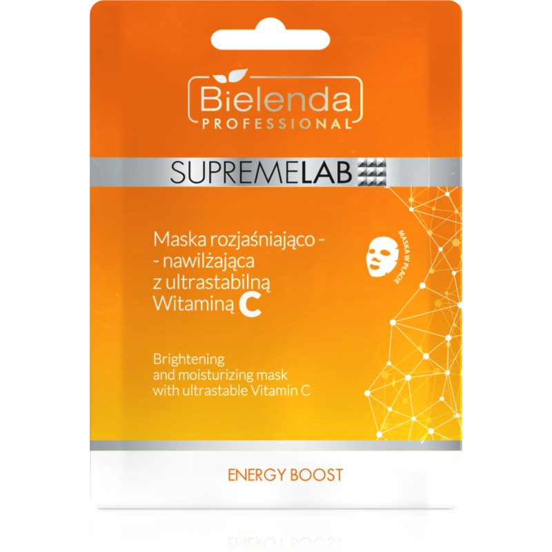Bielenda Professional Supremelab Energy Boost озаряваща платнена маска с витамин С - Грижа за лице - Сравни цени от 1 магазин с безплатна доставка