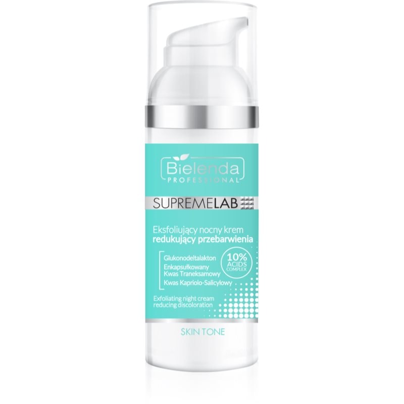 Bielenda Professional Supremelab Skin Tone ексфолиращ нощен крем за кожа с хиперпигментация - Грижа за лице - Сравни цени от 1 магазин с безплатна доставка