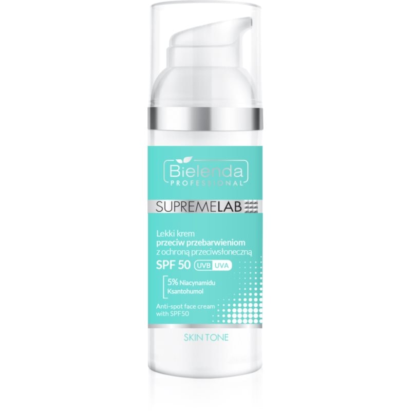 Bielenda Professional Supremelab Skin Tone дневен крем против пигментни петна SPF 50 - Грижа за лице - Сравни цени от 1 магазин с безплатна доставка