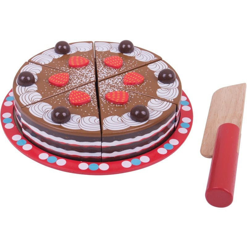 Bigjigs Toys Chocolate Cake играчка за подреждане 3y+