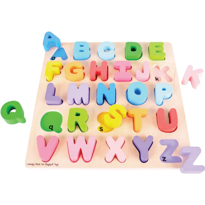 Bigjigs Toys Wooden Alphabet играчка сортер 18m+