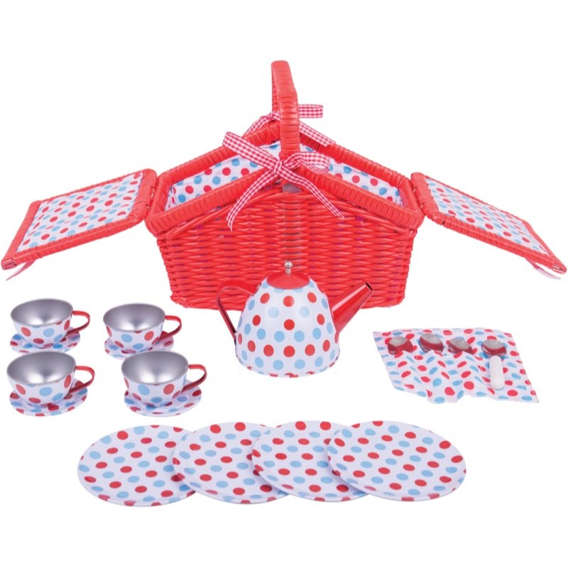 Bigjigs Toys Tea Set in Picnic Basket комплект играчки 3y+ - За деца - Сравни цени от 1 магазин с безплатна доставка