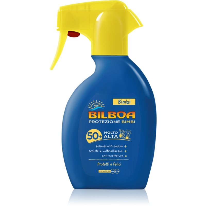 Bilboa Bimbi Trigger слънцезащитен спрей SPF 50+ - Грижа за тяло - Сравни цени от 1 магазин с безплатна доставка