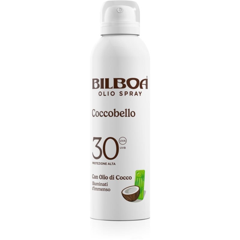 Bilboa Bilboa Coccobello слънцезащитен спрей с кокосово масло SPF 30 - Унисекс парфюм 150мл - Сравни цени от 1 магазин с безплатна доставка