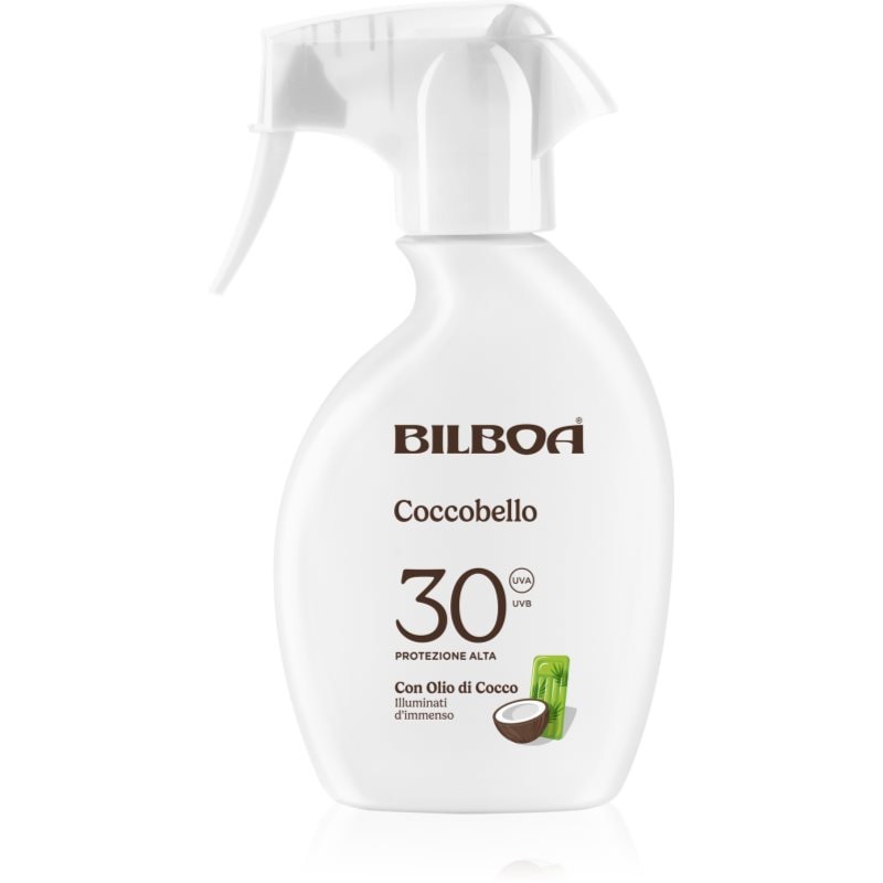 Bilboa Coccobello Trigger слънцезащитен спрей с кокосово масло SPF 30 - Грижа за тяло - Сравни цени от 1 магазин с безплатна доставка