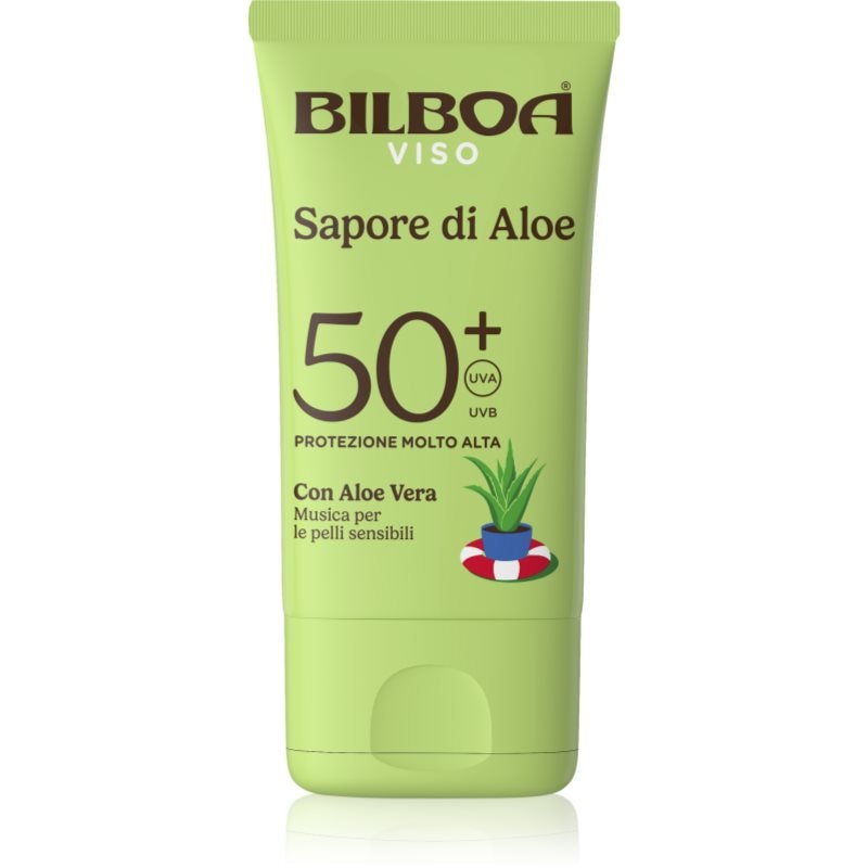 Bilboa Bilboa Sapore di Aloe Viso слънцезащитен крем с алое вера SPF 50+ - Унисекс парфюм 40мл - Сравни цени от 1 магазин с безплатна доставка