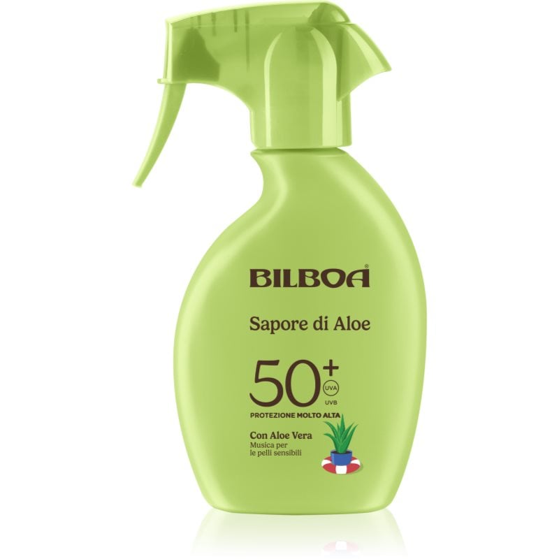 Bilboa Sapore di Aloe Trigger слънцезащитен спрей с алое вера SPF 50+