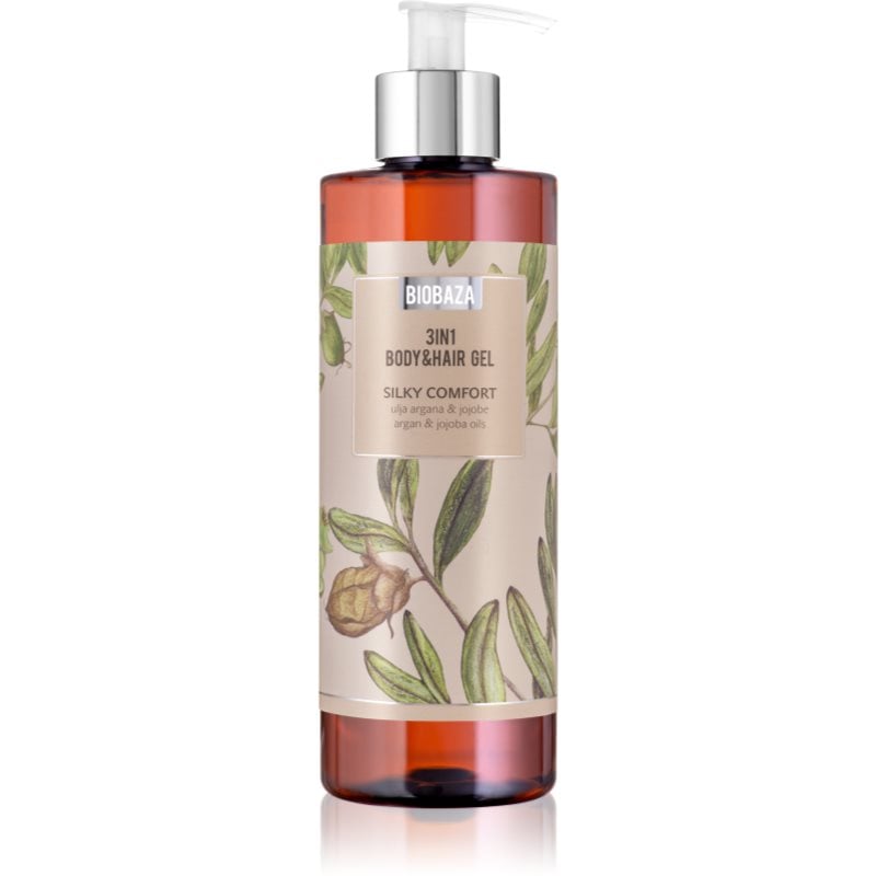 BIOBAZA 3in1 Body & Hair Gel Silky Comfort шампоан, балсам и душ гел 3 в 1