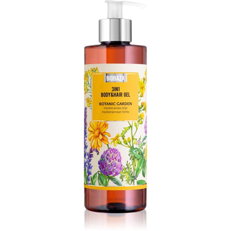BIOBAZA 3in1 Body & Hair Gel Botanic Garden шампоан, балсам и душ гел 3 в 1