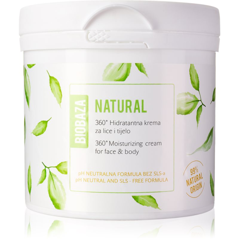 BIOBAZA Natural хидратиращ крем за лице и тяло - Грижа за лице - Сравни цени от 1 магазин с безплатна доставка