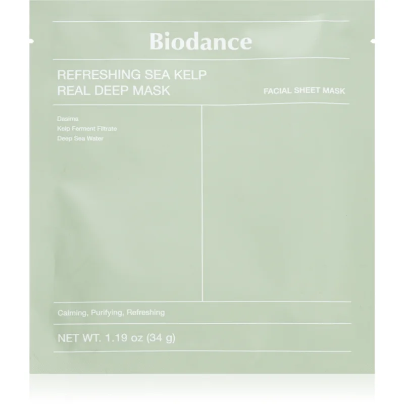 Biodance Refreshing Sea Kelp Real Deep Mask интензивна хидрогелна маска с екстракти от водорасли