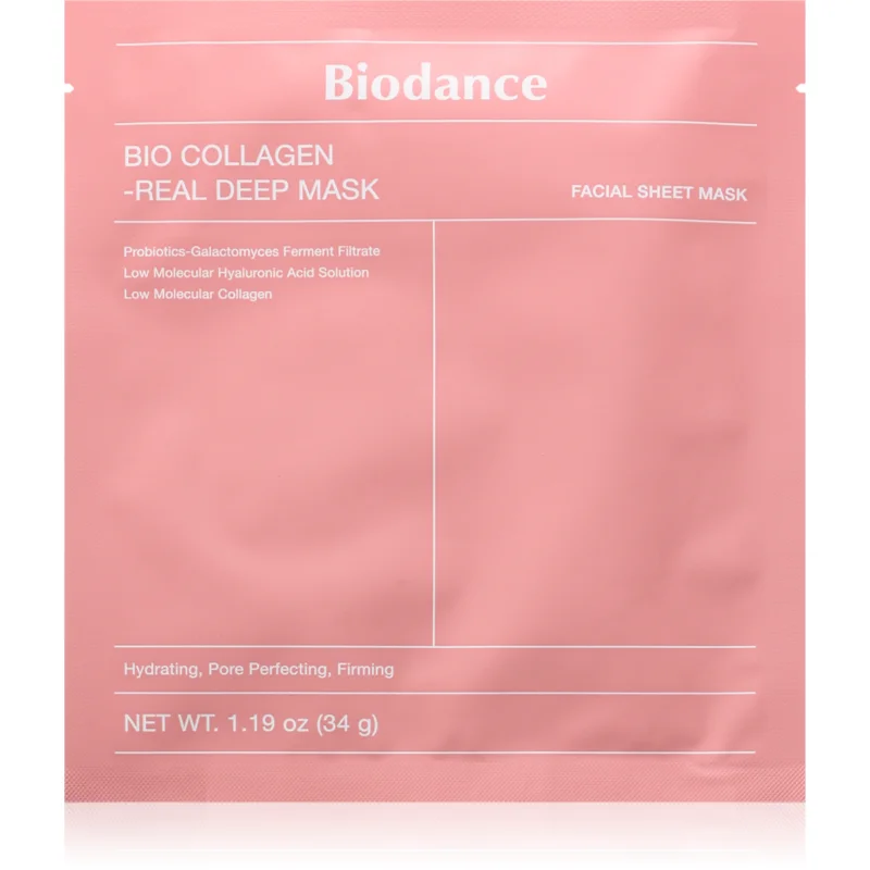 Biodance Bio-Collagen Real Deep Mask интензивна хидрогелна маска за хидратиране на кожата и минимизиране на порите