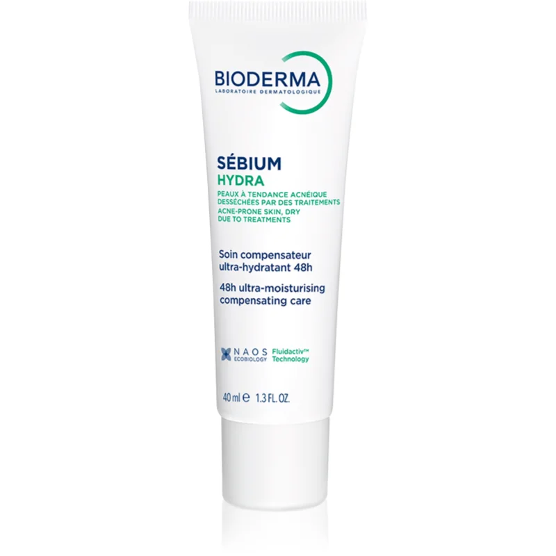 Bioderma Sébium Hydra хидратиращ крем за кожа, която е суха и раздразнена от медикаментозно лечение на акне - Грижа за лице - Сравни цени от 1 магазин с безплатна доставка