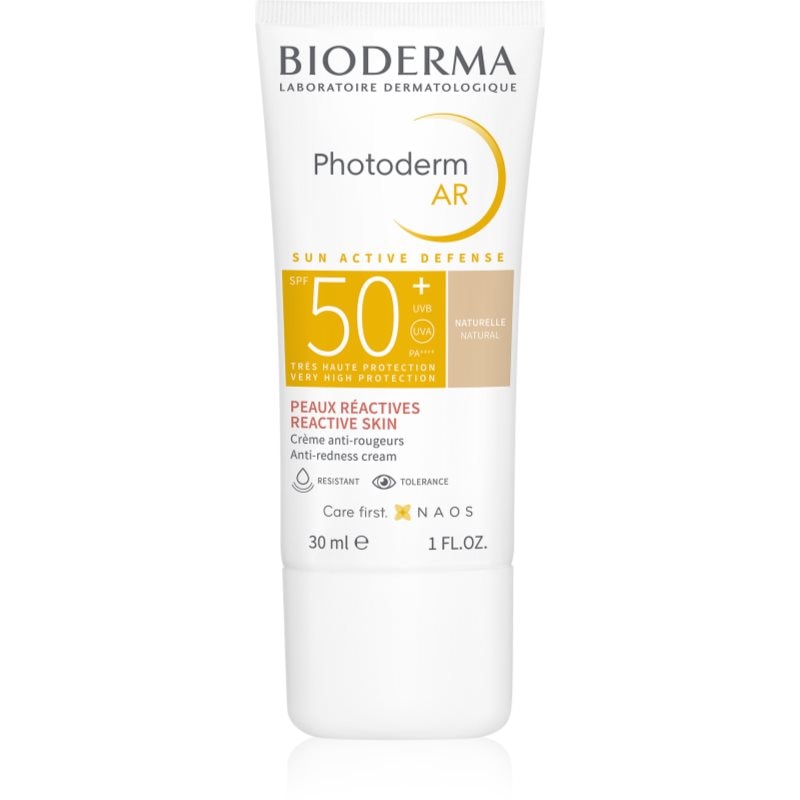 Bioderma Bioderma Photoderm AR тониращ защитен крем за много чувствителна кожа със склонност към почервеняване SPF 50+ цвят Natural - Унисекс парфюм 30мл - Сравни цени от 1 магазин с безплатна доставка