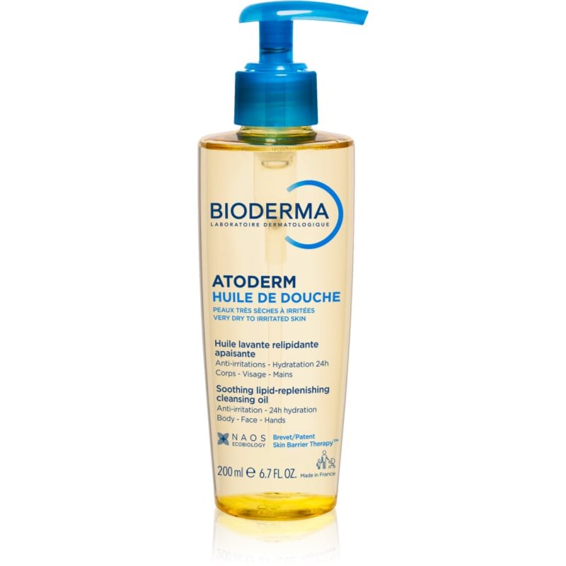 Bioderma Atoderm Shower Oil високо подхранващ и успокояващ душ-гел за суха и раздразнена кожа